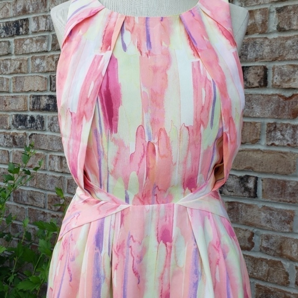 NWT Under Skies Pleated Sheath Dress S